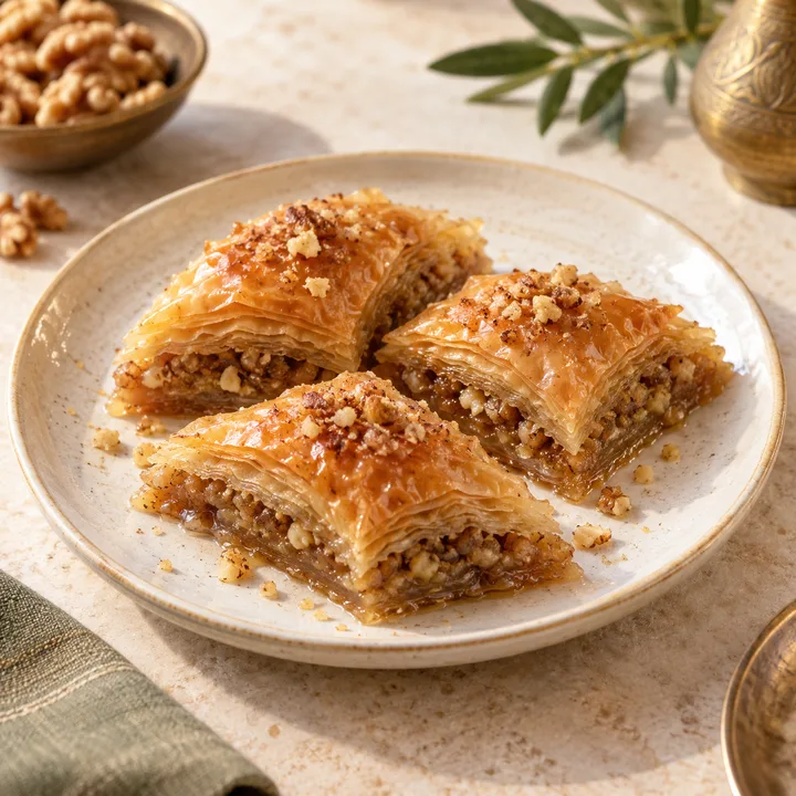 Ev Baklavası Porsiyon için temsili görsel